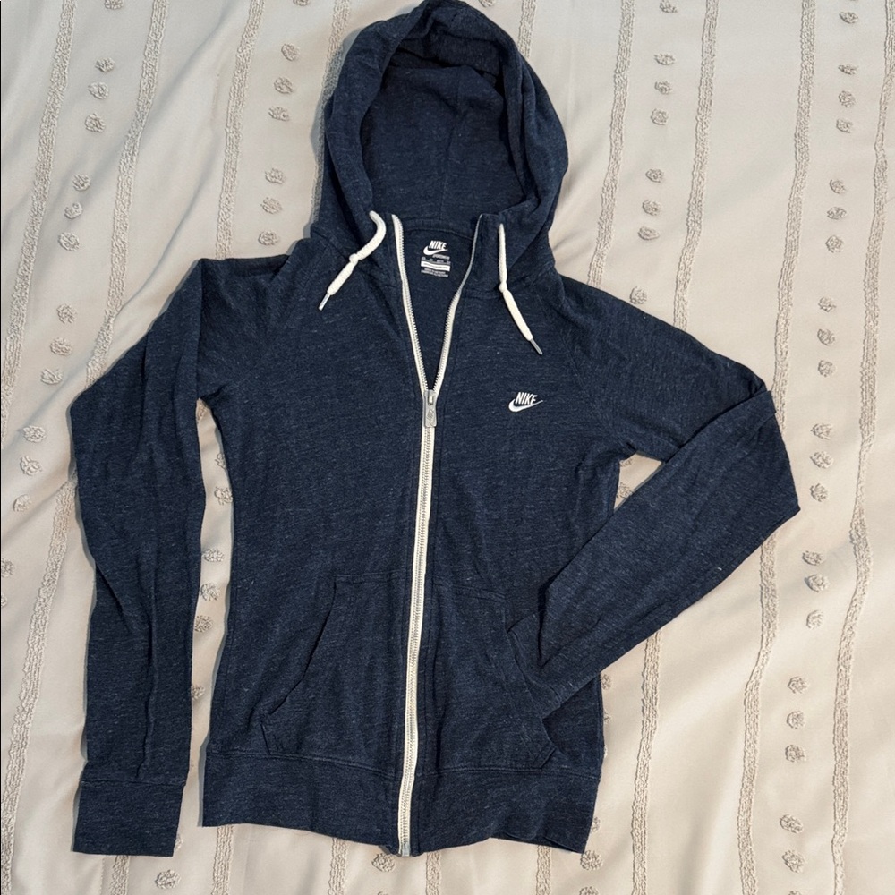 Nike Women's vintage Blue Zip-Up Hoodie